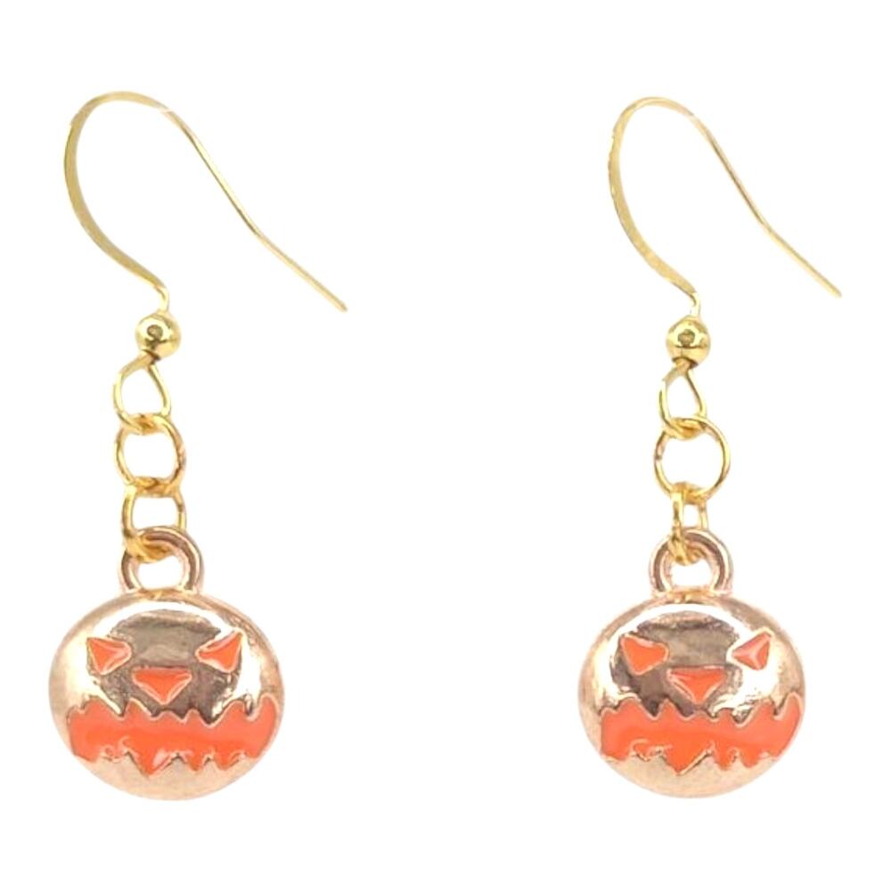 Jack O Lantern Pumpkin Earrings 🎃 Spooky Cute Halloween Jewelry